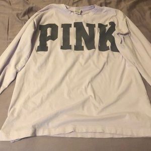 VS Pink pastel purple long sleeve tee